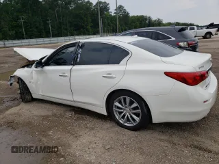 2014 Infiniti Q50 Premium with VIN JN1BV7AP1EM693338, listed as a Copart auction lot 58061545 with 97,290 mi miles and Salvage title. Bid and sale history available at DreamBid. Image 2.
