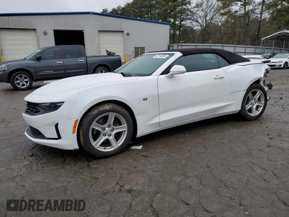 2019 Chevrolet Camaro 1LT with VIN 1G1FB3DS1K0127224, listed as a Copart auction lot 42144365 with 105,984 mi miles and Salvage Title. Bid and sale history available at carsss.com. Image 1.