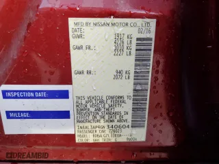 2016 Nissan Altima 2.5 S with VIN 1N4AL3AP4GN340604, listed as a Copart auction lot 83838744 with 87,986 mi miles and Salvage Title. Bid and sale history available at carsss.com. Image 13.