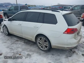 2015 Volkswagen Golf SportWagen TDI SE with VIN 3VWCA7AU0FM506614, listed as a IAAI auction lot 41552304 with 119,209 mi miles. Bid and sale history available at carsss.com. Image 3.