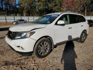 2016 Nissan Pathfinder SV with VIN 5N1AR2MN6GC645431, listed as a Copart auction lot 81893194 with 96,002 mi miles and Salvage Title. Bid and sale history available at carsss.com. Image 1.