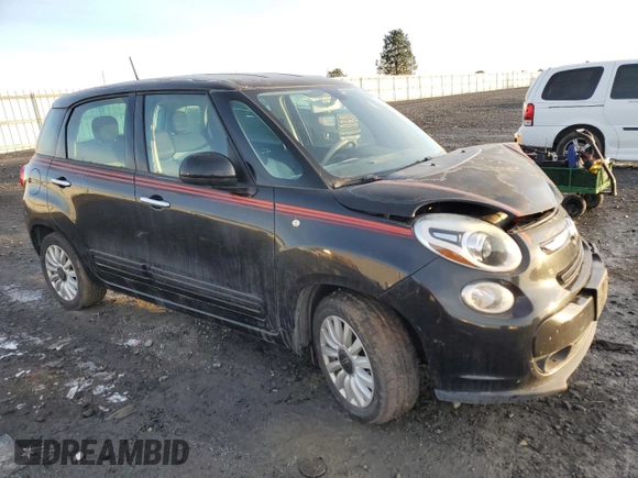 2014 FIAT 500L Easy with VIN ZFBCFABH1EZ001233, listed as a Copart auction lot 87961715 with 88,648 mi miles and Salvage Title. Bid and sale history available at DreamBid. Image 4.