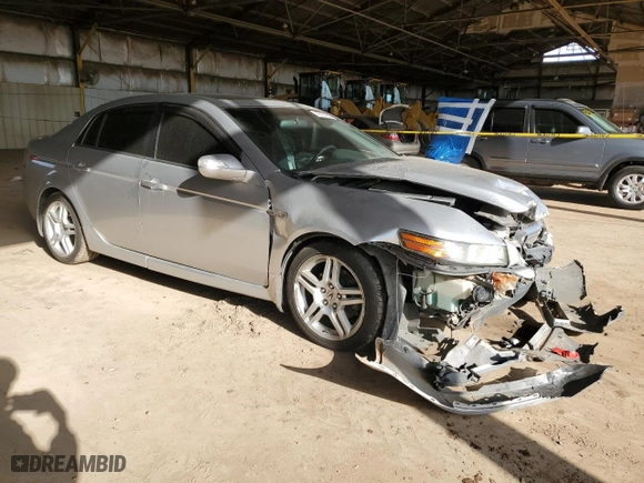 2008 Acura TL with VIN 19UUA66218A016967, listed as a Copart auction lot 48301955 with 0 mi miles and Salvage Title. Bid and sale history available at carsss.com. Image 4.