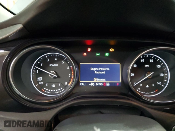 2022 Buick Encore GX Select with VIN KL4MMESL0NB010639, listed as a Copart auction lot 50519145 with 34,745 mi miles and Salvage title. Bid and sale history available at DreamBid. Image 9.