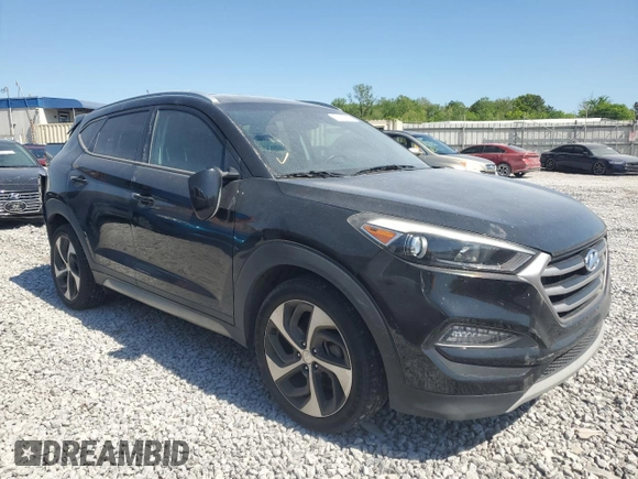 2017 Hyundai Tucson Sport with VIN KM8J33A28HU285205, listed as a Copart auction lot 53367495 with 80,770 mi miles and Salvage title. Bid and sale history available at DreamBid. Image 4.