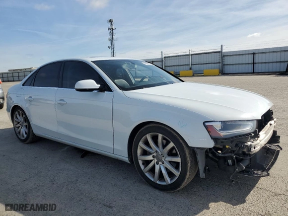 2013 Audi A4 Premium Plus with VIN WAUFFAFL4DN051166, listed as a Copart auction lot 49900755 with 199,158 mi miles and Salvage Title. Bid and sale history available at carsss.com. Image 4.