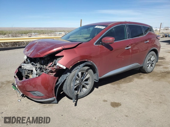 2018 Nissan Murano S z VIN 5N1AZ2MG6JN168738, wystawiony jako Copart lot #50242455 z przebiegiem 70 363 mil mil oraz Szkoda całkowita • Salvage title. Historia ofert i sprzedaży dostępna na DreamBid. Obrazek 1.