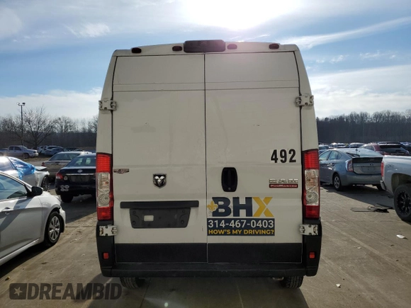 2019 Ram ProMaster Cargo with VIN 3C6TRVCGXKE539381, listed as a Copart auction lot 86545504 with 271,447 mi miles and Non Repairable. Bid and sale history available at DreamBid. Image 6.