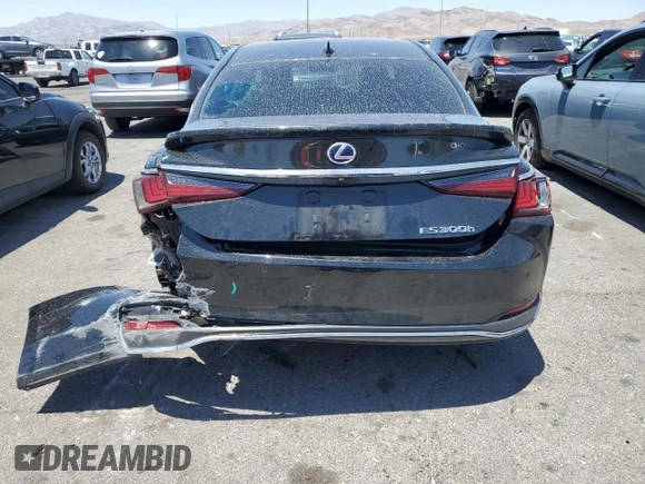 2022 Lexus ES 300h with VIN 58ADA1C18NU021319, listed as a Copart auction lot 57844055 with 21,172 mi miles and Salvage title. Bid and sale history available at DreamBid. Image 6.
