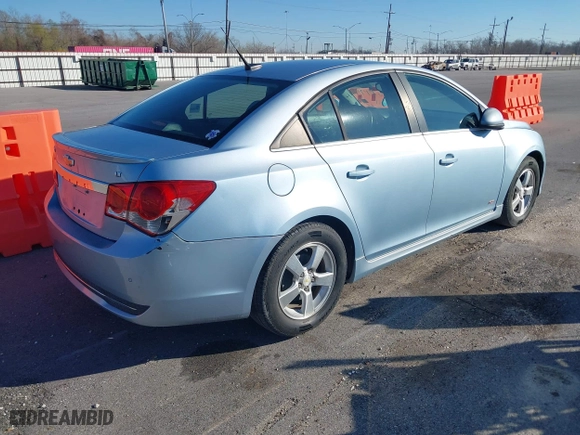 2011 Chevrolet Cruze LT w/1LT with VIN 1G1PF5S94B7262340, listed as a IAAI auction lot 41679941 with 108,662 mi miles. Bid and sale history available at carsss.com. Image 4.