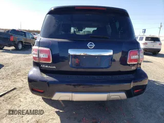 2018 Nissan Armada SV with VIN JN8AY2ND0J9059961, listed as a Copart auction lot 46755125 with 126,792 mi miles and Salvage Title. Bid and sale history available at carsss.com. Image 6.