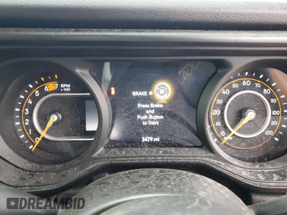 2024 Jeep Wrangler Sport with VIN 1C4PJXKN3RW236990, listed as a Copart auction lot 61449514 with 3,479 mi miles and Salvage title. Bid and sale history available at DreamBid. Image 9.