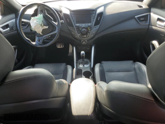 2016 Hyundai Veloster Turbo with VIN KMHTC6AE7GU262145, listed as a Copart auction lot 51283105 with Not provided miles and Salvage title. Bid and sale history available at DreamBid. Image 8.