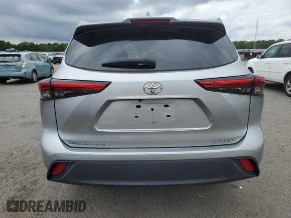 2021 Toyota Highlander XLE with VIN 5TDGZRBH3MS544801, listed as a Copart auction lot 63478355 with 54,616 mi miles and Salvage title. Bid and sale history available at DreamBid. Image 6.