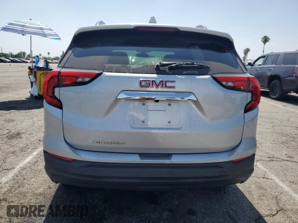 2019 GMC Terrain SLE with VIN 3GKALMEV4KL250147, listed as a Copart auction lot 61103705 with 33,499 mi miles and Salvage title. Bid and sale history available at DreamBid. Image 6.