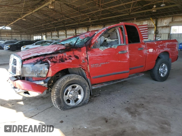 2006 Dodge Ram 2500 SLT with VIN 3D7KS28C76G101804, listed as a Copart auction lot 46339465 with 227,215 mi miles and Salvage Title. Bid and sale history available at carsss.com. Image 1.