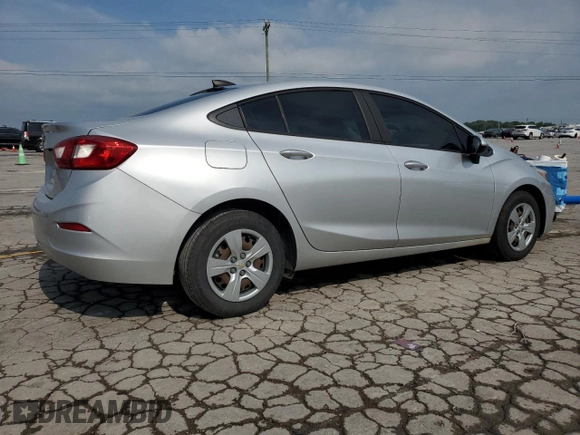 2018 Chevrolet Cruze LS with VIN 1G1BC5SM6J7106032, listed as a Copart auction lot 54736655 with 107,685 mi miles and Salvage Title. Bid and sale history available at DreamBid. Image 3.