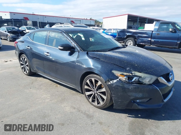 2016 Nissan Maxima S with VIN 1N4AA6AP5GC902108, listed as a IAAI auction lot 41800062 with 161,492 mi miles and . Bid and sale history available at DreamBid. Image 6.