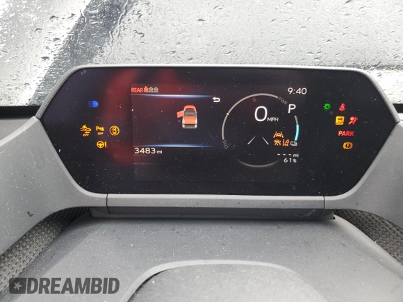 2024 Toyota bZ4X XLE with VIN JTMABACA3RA079406, listed as a Copart auction lot 56758445 with 3,483 mi miles and Salvage title. Bid and sale history available at DreamBid. Image 9.