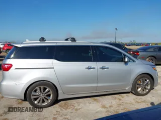 2018 Kia Sedona SX-L with VIN KNDME5C11J6366455, listed as a IAAI auction lot 40508393 with 1 mi miles. Bid and sale history available at carsss.com. Image 12.