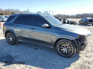 2022 Mercedes-Benz GLE 53 AMG with VIN 4JGFB6BB5NA588237, listed as a Copart auction lot 43532104 with 25,890 mi miles and . Bid and sale history available at DreamBid. Image 4.