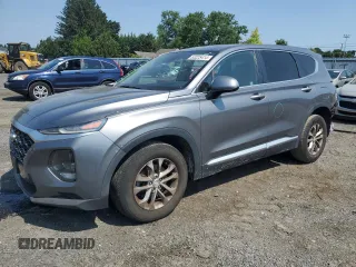 2019 Hyundai Santa Fe SE with VIN 5NMS23AD4KH033124, listed as a Copart auction lot 63225414 with 77,210 mi miles and Non Repairable. Bid and sale history available at carsss.com. Image 1.