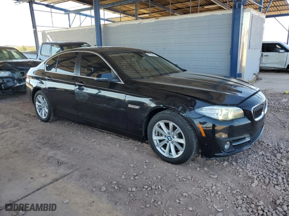 2016 BMW 5 Series 528i with VIN WBA5A5C50GD527303, listed as a Copart auction lot 45764435 with 140,438 mi miles and Salvage Title. Bid and sale history available at carsss.com. Image 4.