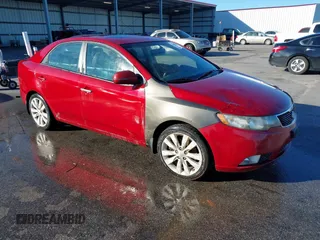 2012 Kia Forte SX with VIN KNAFW4A33C5595018, listed as a IAAI auction lot 41695047 with 187,356 mi miles. Bid and sale history available at carsss.com. Image 1.