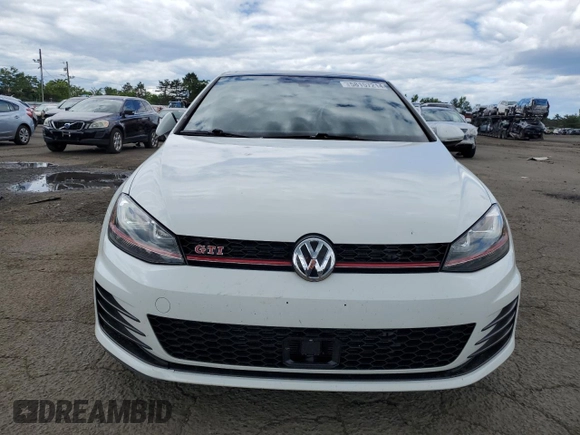 2017 Volkswagen Golf GTI S with VIN 3VW447AU2HM006775, listed as a Copart auction lot 58157214 with 48,713 mi miles and Salvage Title. Bid and sale history available at carsss.com. Image 5.