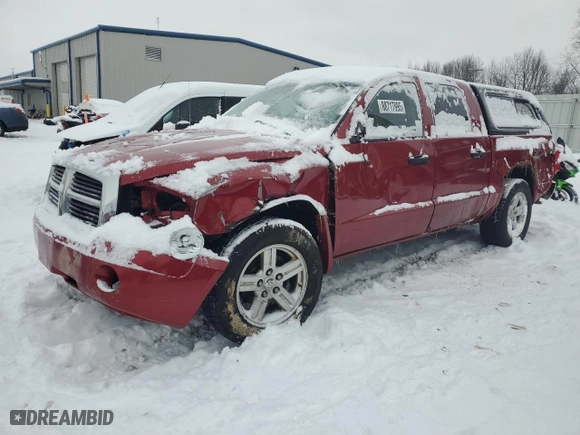 2007 Dodge Dakota ST with VIN 1D7HW28K57S270526, listed as a Copart auction lot 88717995 with 172,828 mi miles and Clean Title. Bid and sale history available at carsss.com. Image 1.