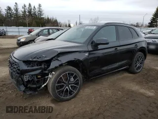 2023 Audi Q5 S line Premium Plus with VIN WA1EAAFY4P2183661, listed as a Copart auction lot 48610815 with 22,414 mi miles and Salvage Title. Bid and sale history available at carsss.com. Image 1.