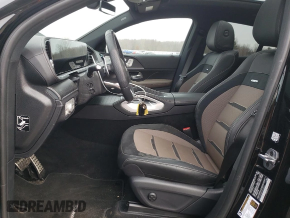 2023 Mercedes-Benz GLE 53 AMG with VIN 4JGFD6BB8PA858560, listed as a Copart auction lot 44594625 with 11,851 mi miles and Salvage title. Bid and sale history available at DreamBid. Image 7.