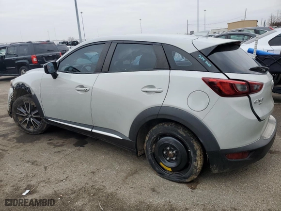 2018 Mazda CX-3 Grand Touring with VIN JM1DKFD76J0304909, listed as a Copart auction lot 86043134 with 67,764 mi miles and Salvage Title. Bid and sale history available at carsss.com. Image 2.