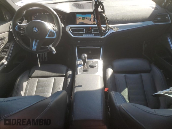 2020 BMW 3 Series M340i with VIN 3MW5U7J09L8B38905, listed as a Copart auction lot 49337725 with 13,800 mi miles and Salvage Title. Bid and sale history available at carsss.com. Image 8.