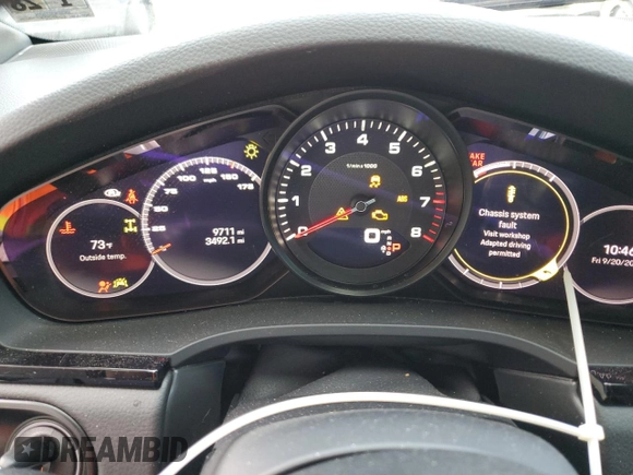 2023 Porsche Cayenne with VIN WP1BA2AY3PDA26700, listed as a Copart auction lot 72191734 with 3,492 mi miles and Salvage title. Bid and sale history available at DreamBid. Image 9.