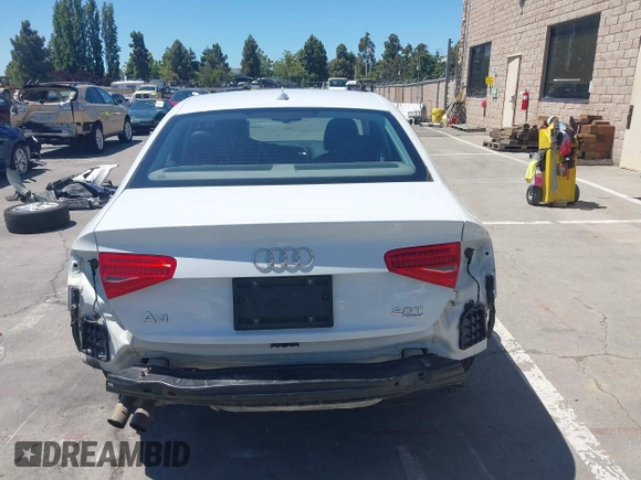 2014 Audi A4 Premium Plus with VIN WAUFFAFL6EN007719, listed as a IAAI auction lot 42530090 with 91,546 mi miles and . Bid and sale history available at DreamBid. Image 17.