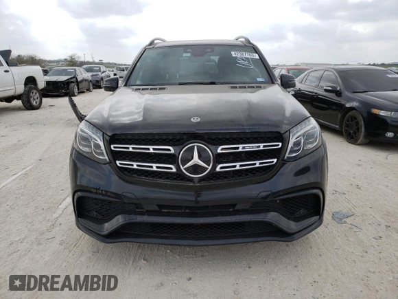 2018 Mercedes-Benz GLS with VIN 4JGDF7FE2JB024457, listed as a Copart auction lot 42387763 with 81,239 mi miles. Bid and sale history available at carsss.com. Image 5.