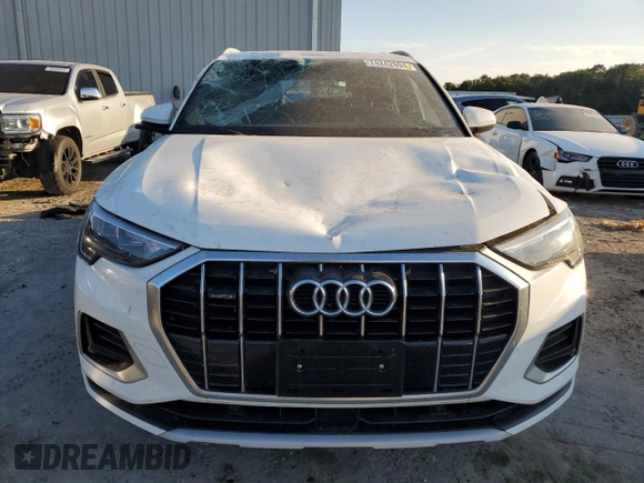 2019 Audi Q3 Premium with VIN WA1AECF38K1076355, listed as a Copart auction lot 74242994 with 86,594 mi miles and Salvage Title. Bid and sale history available at carsss.com. Image 5.