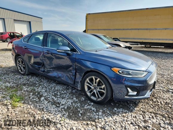 2019 Ford Fusion Titanium with VIN 3FA6P0RUXKR241536, listed as a Copart auction lot 61768335 with 208,133 mi miles and Salvage title. Bid and sale history available at DreamBid. Image 4.