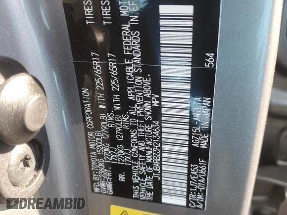 2017 Lexus NX 200t with VIN JTJBARBZ3H2134634, listed as a Copart auction lot 83202274 with 81,121 mi miles and Salvage title. Bid and sale history available at DreamBid. Image 13.