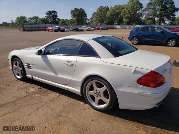 2003 Mercedes-Benz SL-Class with VIN WDBSK75F33F060315, listed as a Copart auction lot 53756435 with 80,577 mi miles and Clean Title. Bid and sale history available at carsss.com. Image 2.