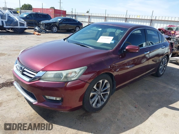 2013 Honda Accord Sport with VIN 1HGCR2F53DA198298, listed as a IAAI auction lot 41956887 with 215,669 mi miles and . Bid and sale history available at DreamBid. Image 17.