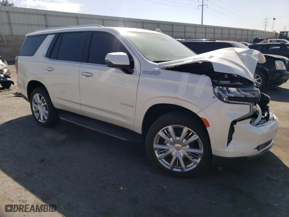 2023 Chevrolet Tahoe High Country with VIN 1GNSKTKL9PR550192, listed as a Copart auction lot 73038414 with 7,968 mi miles and Salvage Title. Bid and sale history available at carsss.com. Image 4.