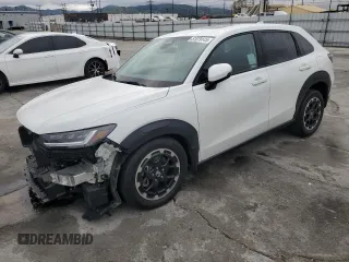 2023 Honda HR-V EX-L with VIN 3CZRZ1H72PM733947, listed as a Copart auction lot 51079145 with 20,402 mi miles and Salvage title. Bid and sale history available at DreamBid. Image 1.
