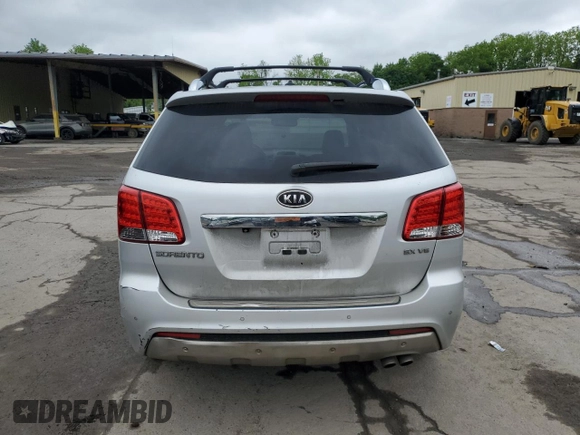 2012 Kia Sorento SX with VIN 5XYKWDA29CG267330, listed as a Copart auction lot 58859445 with 208,264 mi miles and Clean title. Bid and sale history available at DreamBid. Image 6.