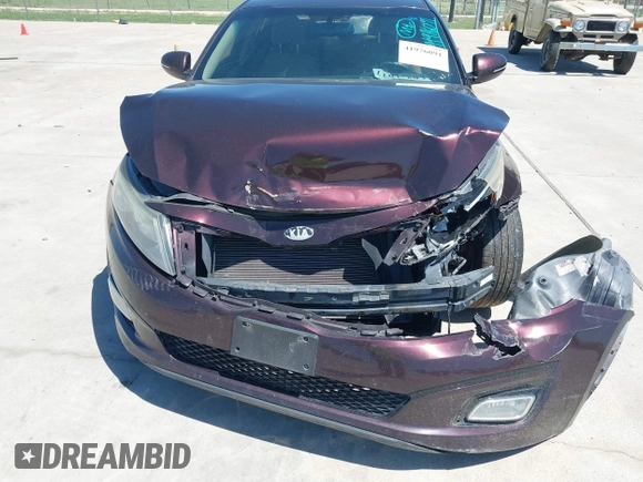2014 Kia Optima LX with VIN 5XXGM4A77EG274839, listed as a IAAI auction lot 41976091 with 130,517 mi miles. Bid and sale history available at carsss.com. Image 12.