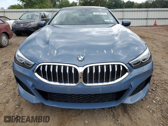 2022 BMW 8 Series 840i with VIN WBAGV4C07NCJ71205, listed as a Copart auction lot 62498374 with 9,531 mi miles and Salvage title. Bid and sale history available at DreamBid. Image 5.
