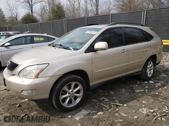 2008 Lexus RX with VIN 2T2HK31U08C092109, listed as a Copart auction lot 49700115 with 247,497 mi miles and Salvage Title. Bid and sale history available at carsss.com. Image 1.