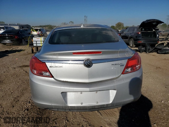 2011 Buick Regal CXL RL1 with VIN 2G4GN5EC4B9186291, listed as a Copart auction lot 74019104 with 27,646 mi miles and Salvage Title. Bid and sale history available at DreamBid. Image 6.
