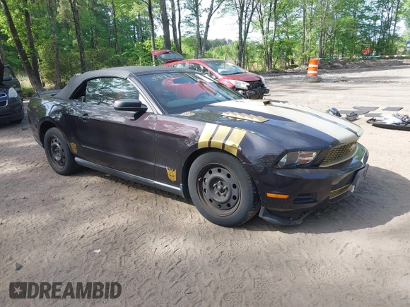 2012 Ford Mustang V6 with VIN 1ZVBP8EM4C5203282, listed as a IAAI auction lot 42133833 with 87,244 mi miles and . Bid and sale history available at DreamBid. Image 1.